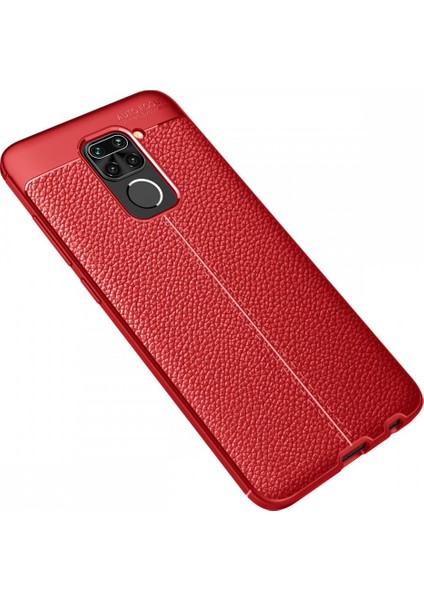 Xiaomi Redmi Note 9 Kılıf Niss Derili Silikon Kırmızı fiyatları