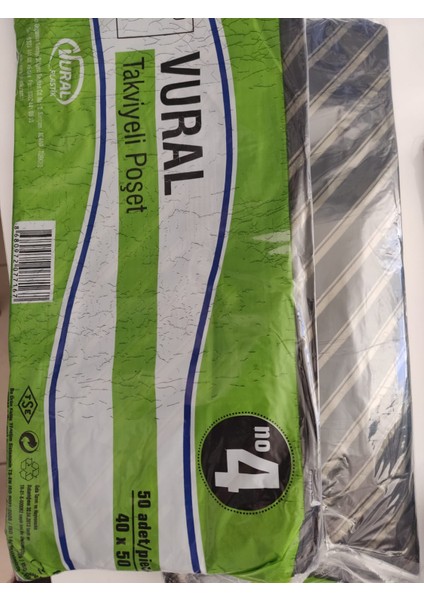 No:4 Takviyeli Poşet 40*50 (50 Adet)