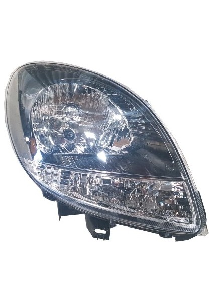 Renault Kangoo- Classic- 03/12; Far Lambası Sağ Elektrikli/motorsuz (H4) Siyah (Beyaz Sinyalli)Ayfar