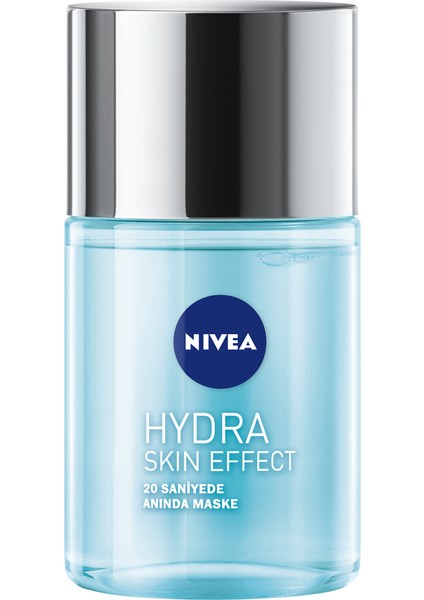 NIVEA Hydra Skin Effect 20 Saniyede Anında Yüz Maskesi 100ml; Saf Hyaluron; 72 Saat Nemlendirme; Dolgun Cilt; Likit Maske