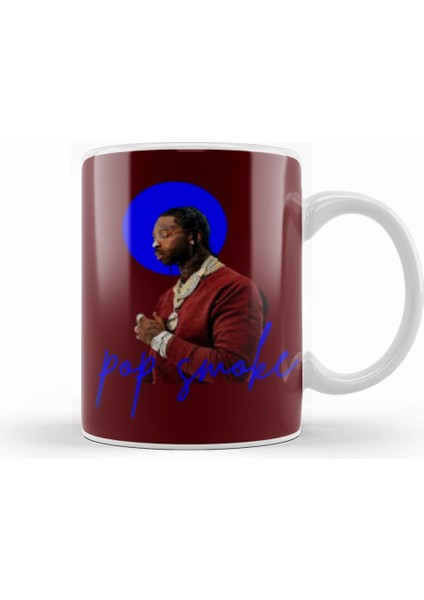 Pop Smoke Art Gift Kupa Bardak Porselen