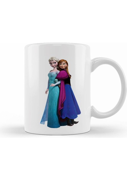 Elsa Kristoff Rapunzel Anna Frozen Kupa Bardak Porselen