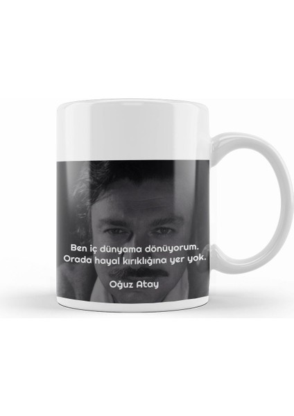 Oğuz Atay Söz Kupa Bardak Porselen