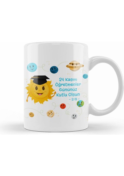 24 Kasım Özel Öğretmenler Günü Kupa Bardak Porselen