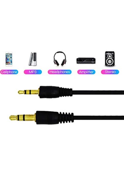 Microcase2.5 mm To 3.5 mm Aux, Kulaklık Bağlantı Kablosu 1.5 Metre AL2307