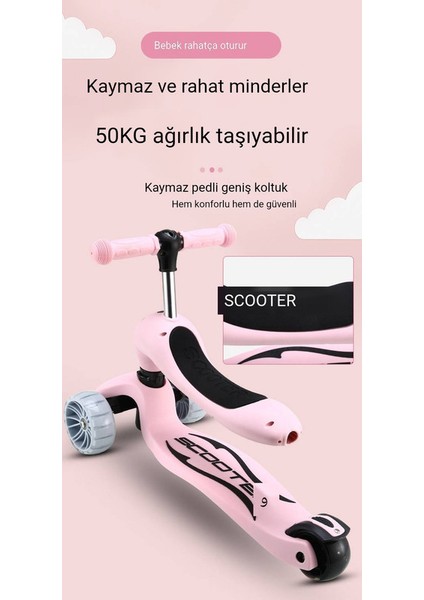 Çok Fonksiyonlu Çocuk Scooterı (Yurt Dışından)