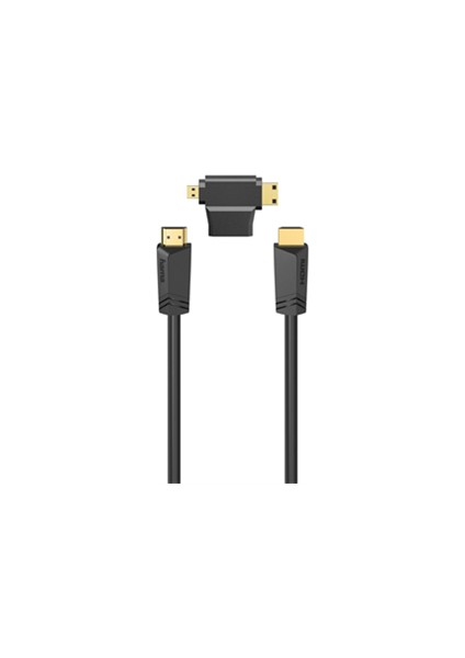 Hs HDMI Ethernet, 4k, 1.5m+ A-Minic+A-Microd Adptr