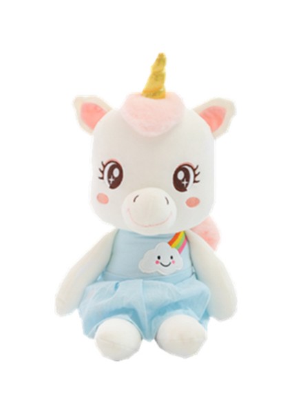 1 Adet 35 cm Süper Yumuşak Unicorn Peluş Oyuncak (Yurt Dışından)