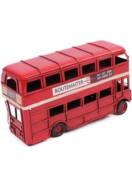 Dekoratif Metal Londra Şehir Otobüsü Biblo fırsatları