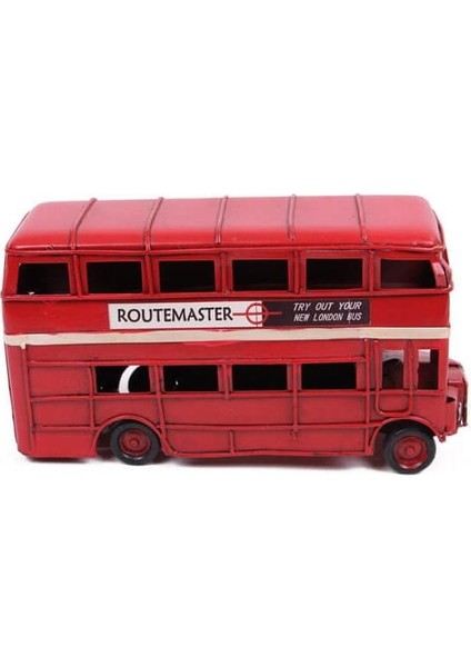 Dekoratif Metal Londra Şehir Otobüsü Biblo indirimleri