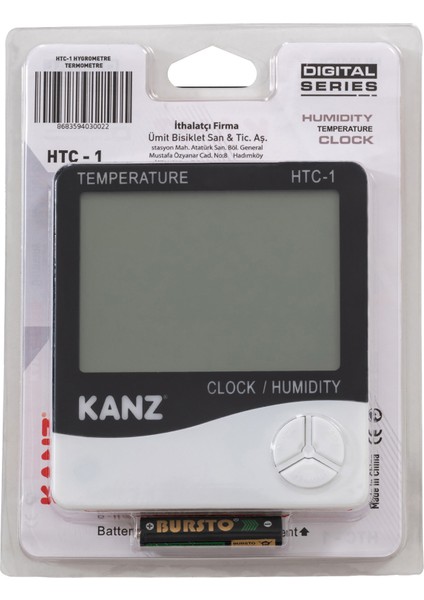 Kanz Htc-1 Hygrometre-Termometre