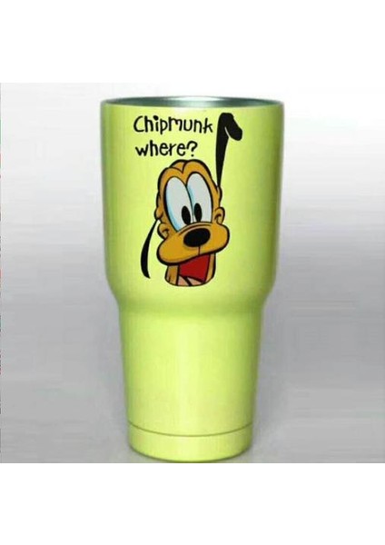 900 ml Karikatür Su Kupası 304 Paslanmaz Çelik Su Şişesi (Yurt Dışından)