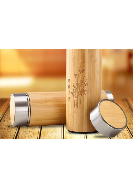 Bambu Paslanmaz Çelik 450 ml Su Şişesi (Yurt Dışından)