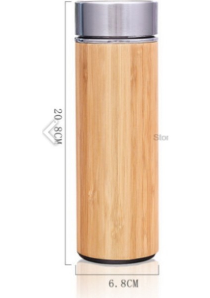 Bambu Paslanmaz Çelik 450 ml Su Şişesi (Yurt Dışından)
