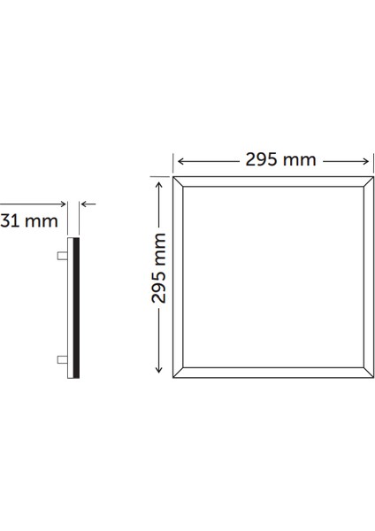 30X30 Backlight LED Panel Armatür 4000K/GÜN Işığı