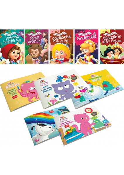 Dünya Masalları Beş Kitap ve Dahi Çocuk beş Kitap - 1