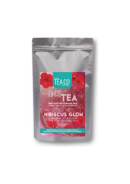 Instea Glow Hibiscus - Gümüş Simli Hibiskuslu Soğuk Çay Tozu 1 kg