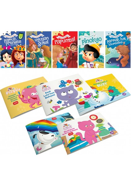 Dünya Masalları Beş Kitap ve Dahi Çocuk beş Kitap - 2