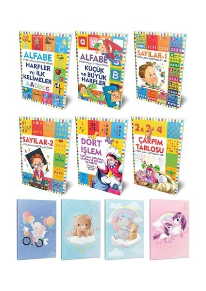 Etkinlik Kitapları 6lı Kitap Seti ve 4 Defter -6