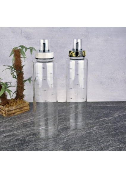 Damlatmaz Borosilikat Cam Yağlık 500 ml Mermer THN87053
