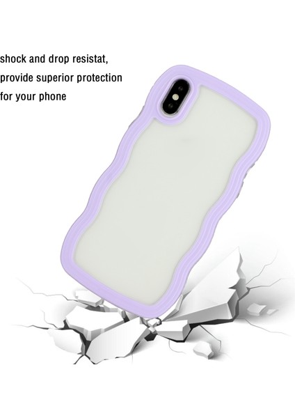 Iphone x / Xs Için Şeffaf Pc Tpu Telefon Kılıfı - Mor (Yurt Dışından) modelleri