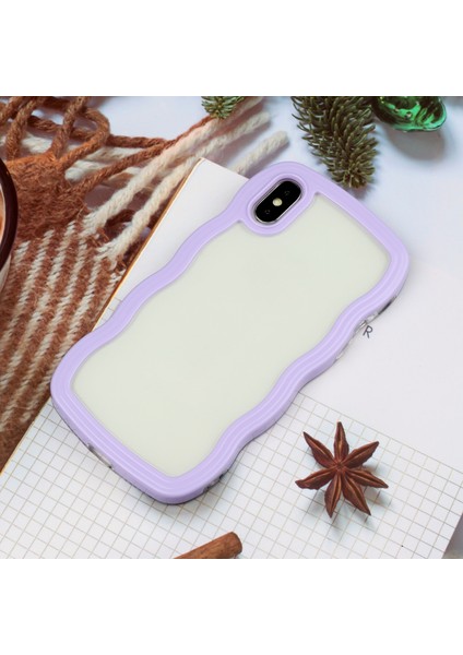 Iphone x / Xs Için Şeffaf Pc Tpu Telefon Kılıfı - Mor (Yurt Dışından) fırsatları