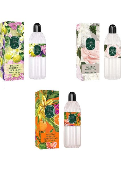 Kolonya Bodrum Mandalinası, Verbana & Zinde Limon ve Gardenya