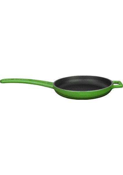 Döküm Kızartma Tavası, Metal Saplı. ÇAP(Ø)16CM. - Yeşil