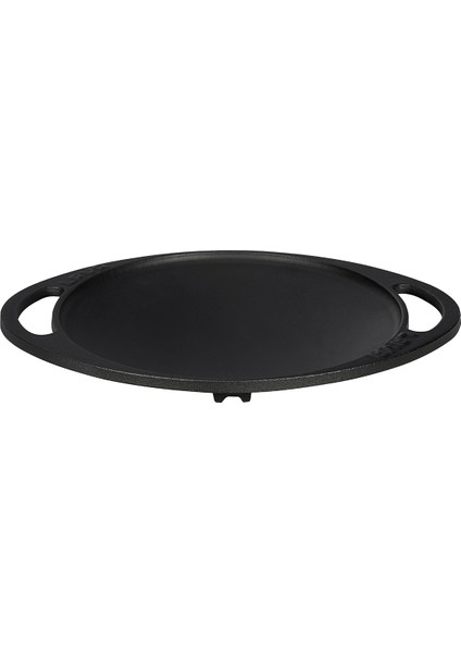 Döküm Yuvarlak Saç Kavurma Tavası Döküm Demir Yekpare Çift Kulplu Çap(Ø)20cm.