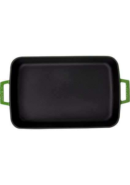 Döküm Dikdörtgen Tepsi. Ölçü 22X30CM. - Yeşil fırsatları