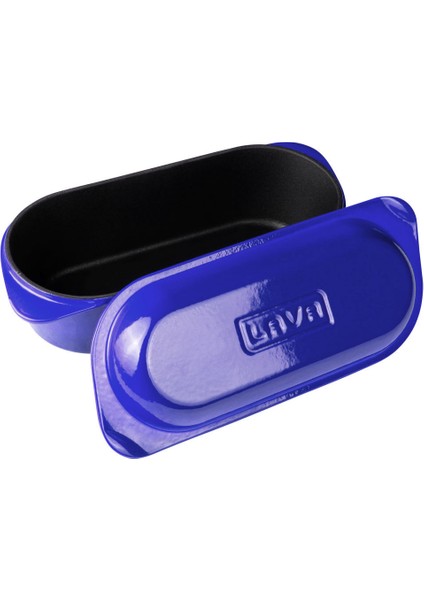 Döküm Ekmek Kabı / Terrine. Ölçü 12X28CM. - Mavi modelleri