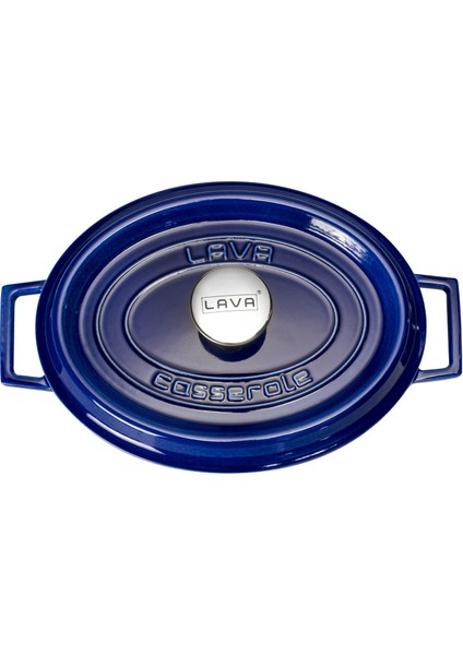 Döküm Oval Tencere 23X29 Cm, Majolica Mavi fırsatları