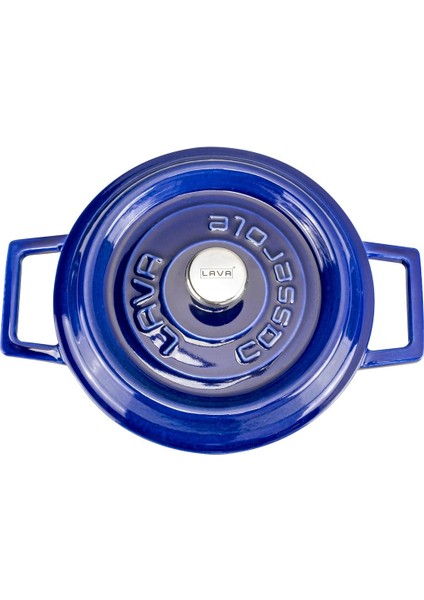 Döküm Yuvarlak Tencere (Ø)20 Cm. Majolica Mavi fırsatları