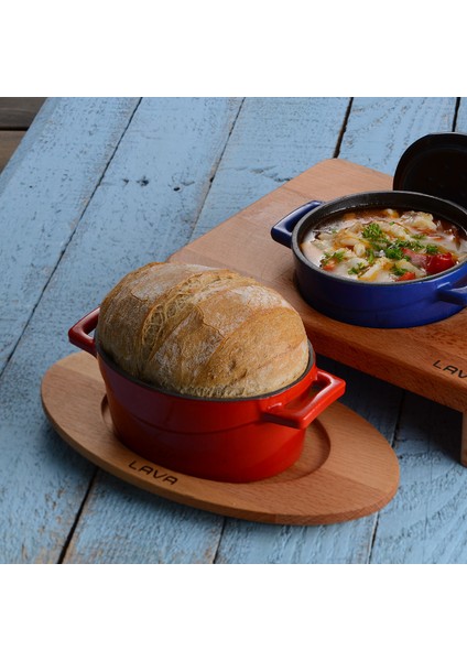 Döküm Mini Oval Tencere. Ölçü 9X12CM. - Kırmızı fırsatları