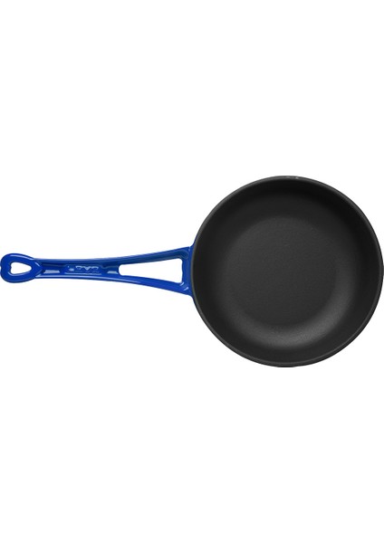 Döküm Kızartma Tavası, Metal Saplı. ÇAP(Ø)24CM. - Mavi modelleri