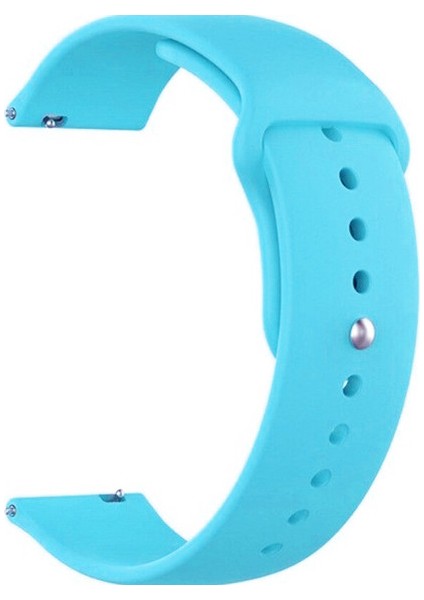 Amazfit Gtr 42 Için Silikon Kordon Kayış Mavi