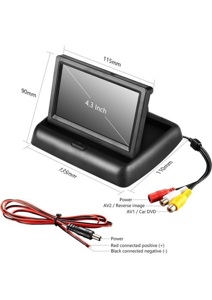 Unıque Uq-D2 4,3 Inç Katlanır Monitör