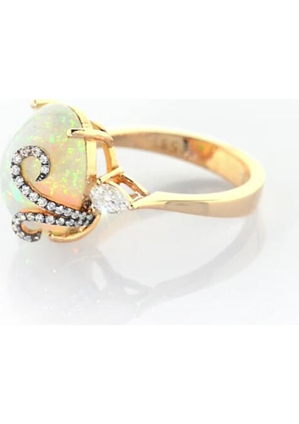 0.43 Karat Pırlantalı Opal Yüzük PY1694-4
