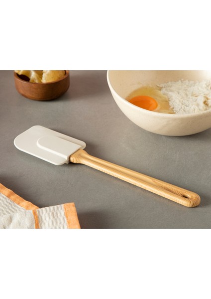 English Home Eddy Silikon Spatula 29 cm Açık Bej