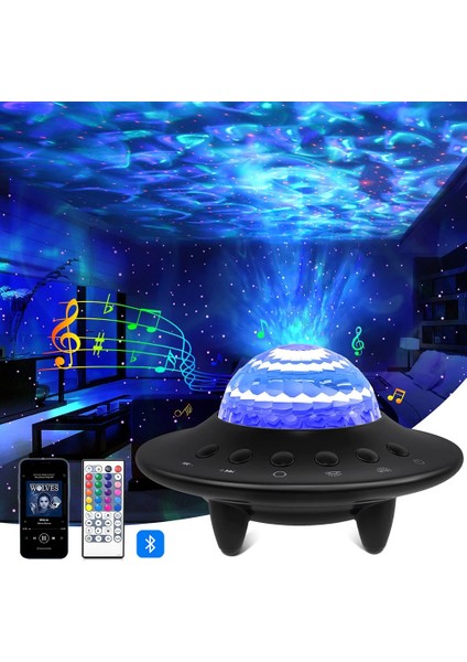 Starry Gala x y Projektör Hoparlör Bluetooth Ufo Gece Lambası