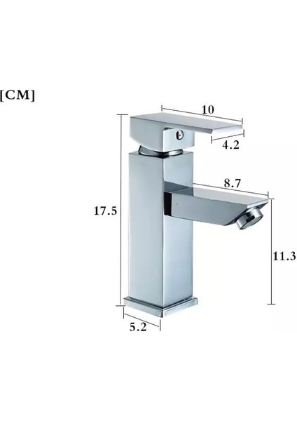 Aç - Kapa Ağır Kare Gövde Lavabo Bataryası