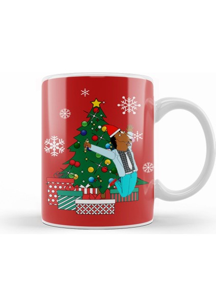 Bojack Horseman Around The Christmas Tree Kupa Bardak Porselen