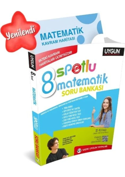 Sadık Uygun Yayınları 8. Sınıf LGS Matematik Spotlu Soru Bankası (Bolnot'a Özel Güncel Içeriğe Sahiptir)