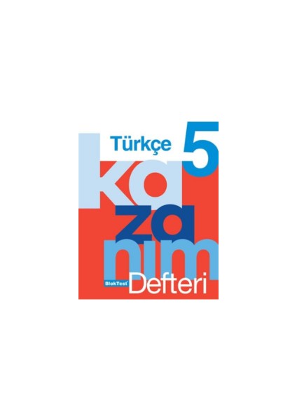 Tudem Yayınları Bloktest 5. Sınıf Türkçe Kazanım Defteri