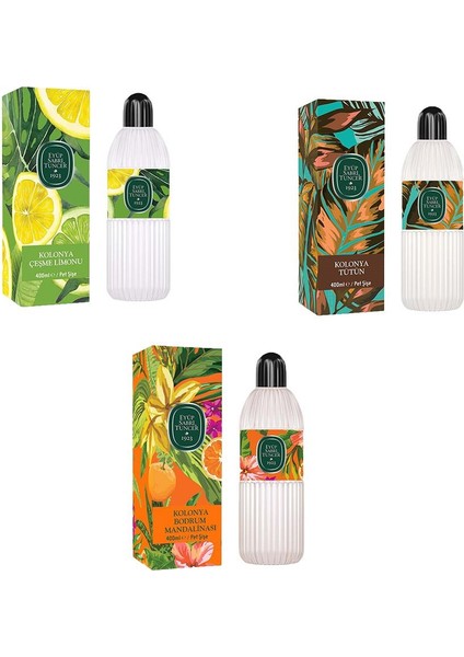 Kolonya Bodrum Mandalinası, Çeşme Limonu ve Tütün