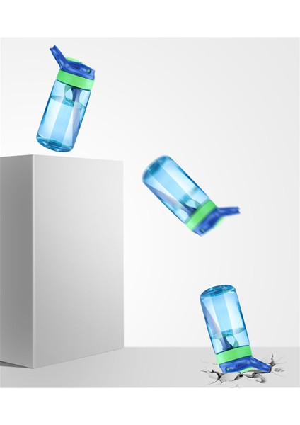 Puni 480ML Çocuk Suluk Matara Öğrenci Su Bardağı Sevimli Plastik Bardak ve Kayış (Yurt Dışından)