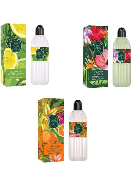 Kolonya Bodrum Mandalinası, Çeşme Limonu ve Yağmur Ormanları