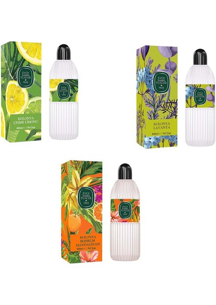 Kolonya Bodrum Mandalinası, Çeşme Limonu ve Lavanta