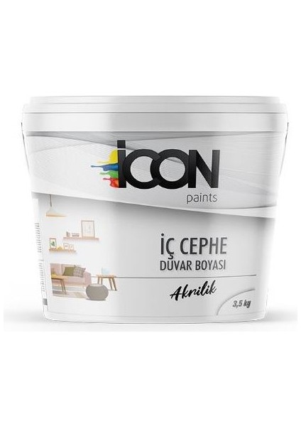 İcon Paints Icon Akrilik Iç Cephe Boyası 3,5 Kg.