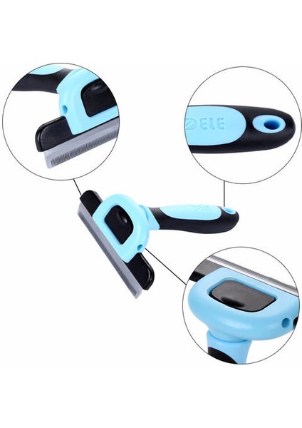 Pet Ayrılabilir Clipper Ek Kedi Köpek Furmins Kedi Fırça Bakım Araçları Combs Comms Comms Combs Combs Arzı Köpek Saç Sökücü | Kedi Bakım (Mavi) (Yurt Dışından)
